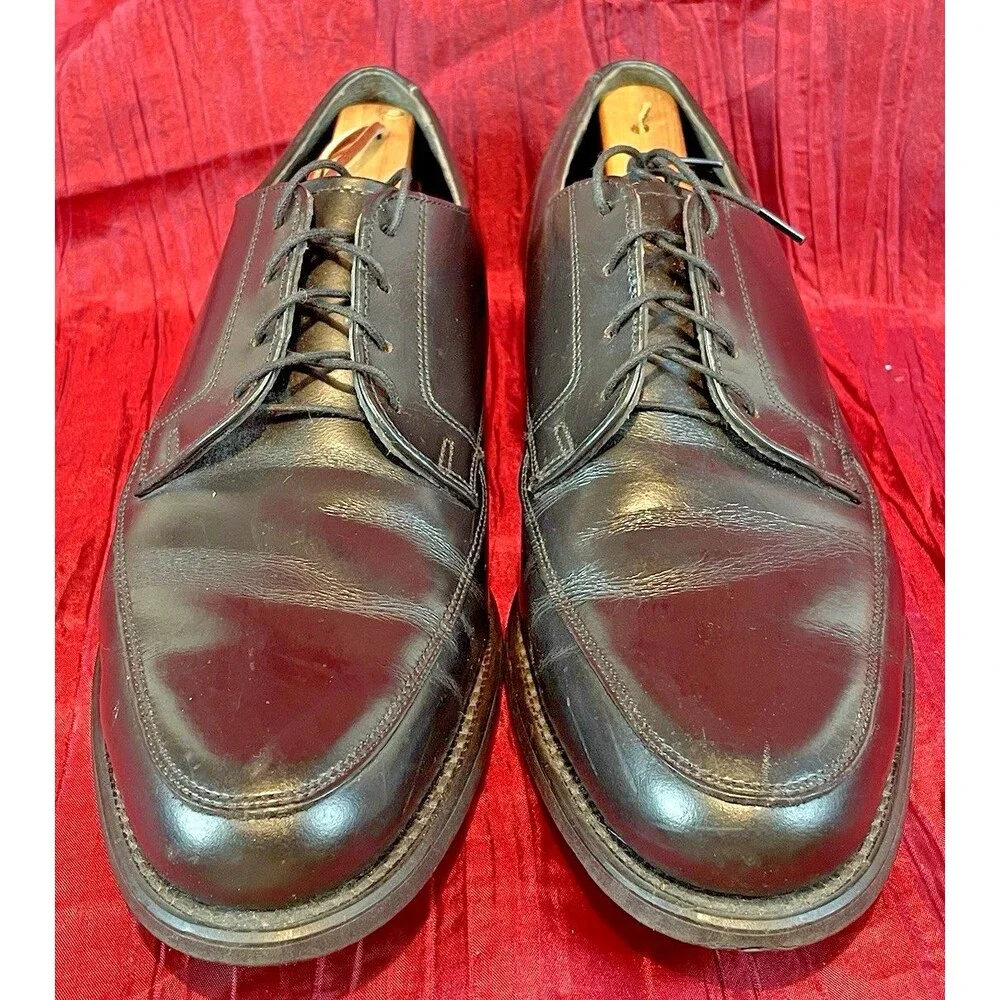 Men’s Stuart McGuire Spring Step Black Leather Oxford Dress Shoes sz 9D